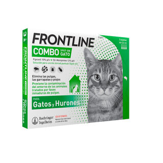 Frontline Combo Pipetas Antiparasitarias para gatos y hurones